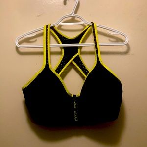 Black and Neon sports bra from la senza